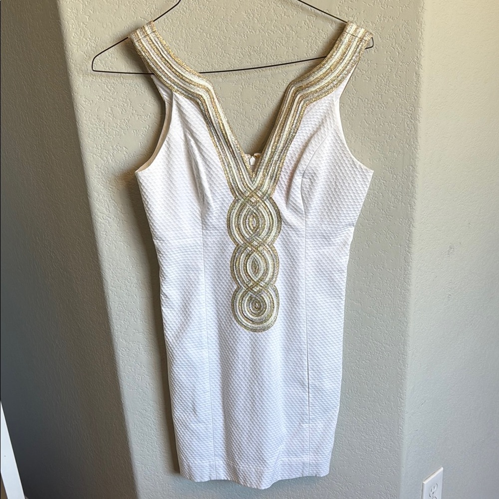 Lilly Pulitzer Valli Classic White Shift Dress. NWOT!